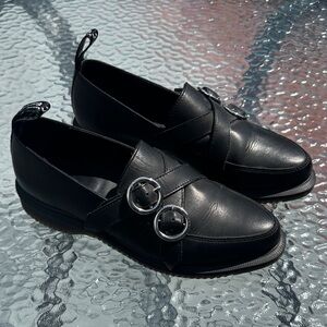 Dr. Martens Leather Buckle Loafers